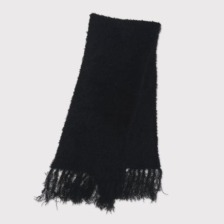 Shaggy Knit Scarf(FUR KNIT) BLACK