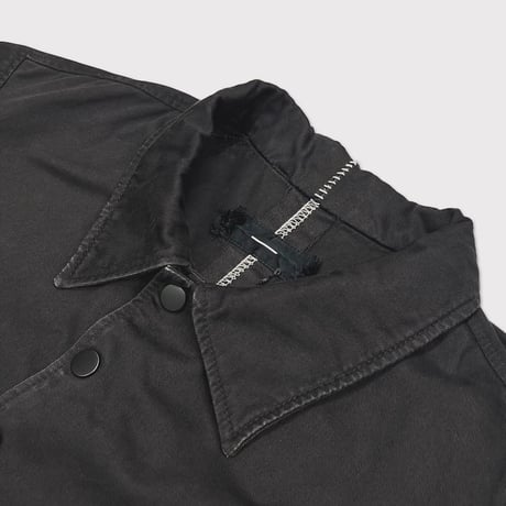 Bootleg Cut Off Coach Jacket(WEST SIDE GYPSIES)AGED BLACK