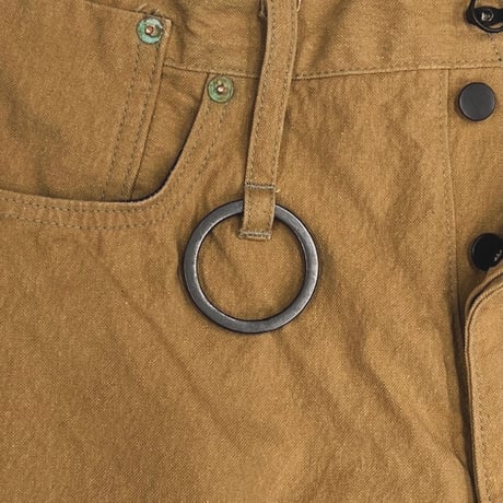 Cut OFF Heavy Wide Short Jeans(AGED CANVAS) TOBACCO