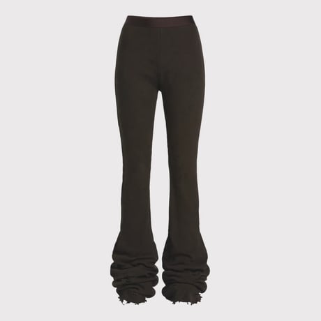 Flare Leggings With Damaged(CLASSIC WAFFLE KNIT)MOCHA