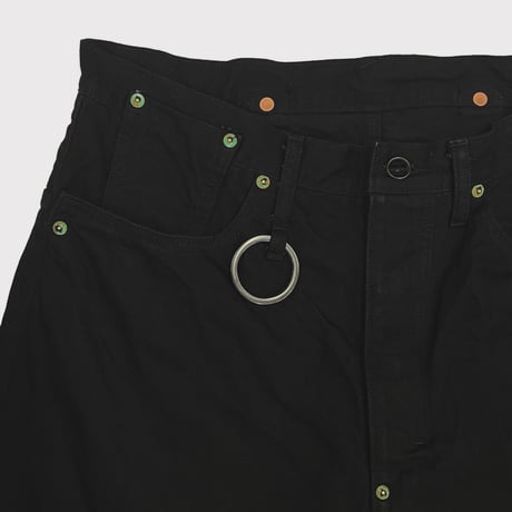 Cut OFF Heavy Wide Short Jeans(KOJIMA) BLACK