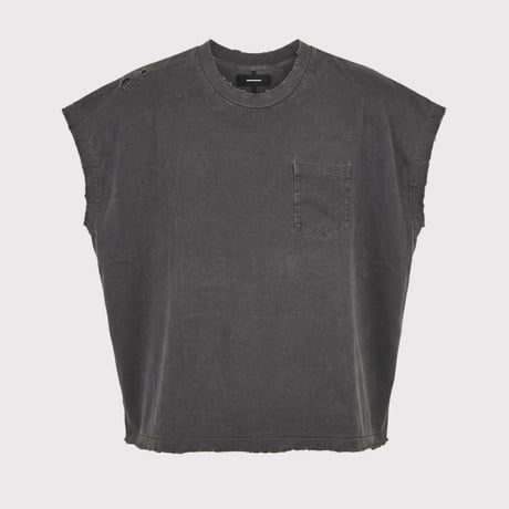 Pocket TunicWith Damaged(AGED BLACK)