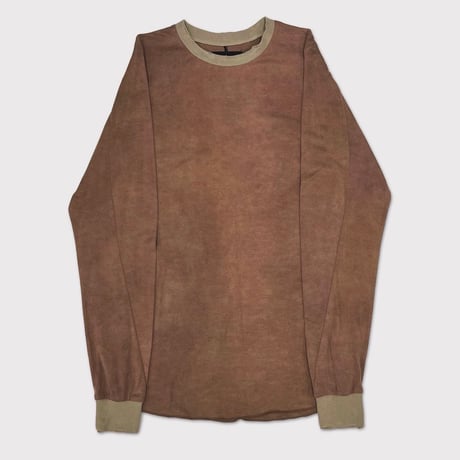 Aged Combat Long Sleeve(DYED AND WASHED JERSEY)DUST ROSE