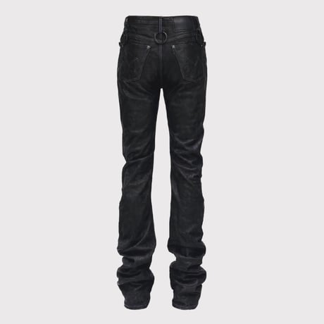 Lot.R20706LE Skin Jeans(VEGETABLE TANNING PIG LEATHER)BLACK