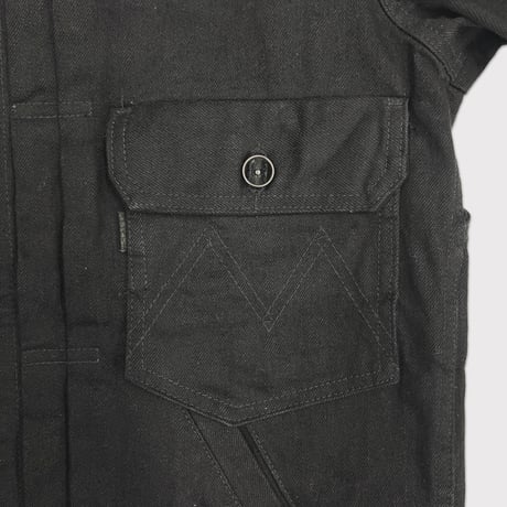 Deconstructed 1st Denim Trucker(KOJIMA) BLACK