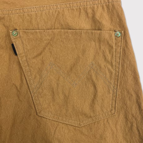 Cut OFF Heavy Wide Short Jeans(AGED CANVAS) TOBACCO