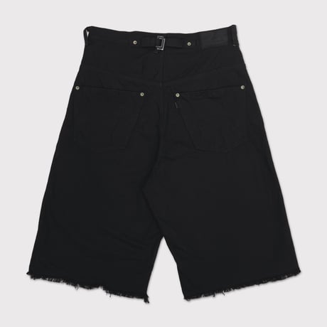 Cut OFF Heavy Wide Short Jeans(KOJIMA) BLACK