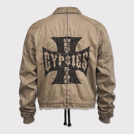 Bootleg Cut Off Coach Jacket(WEST SIDE GYPSIES)SAND