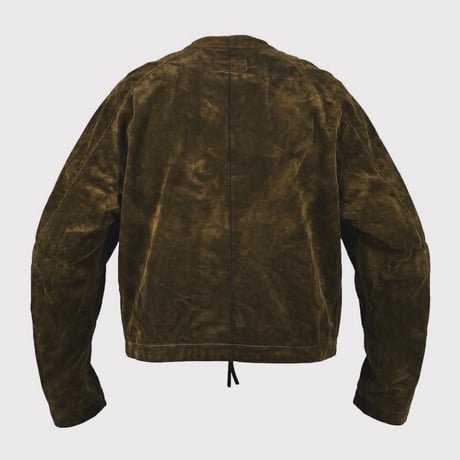 Racing Jacket(VELVET DENIM) MOSS