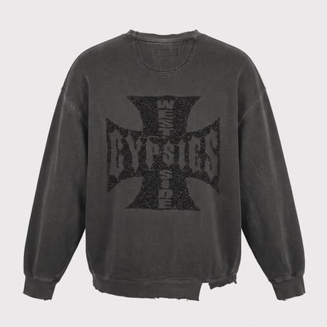 Bootleg Crew Sweat With Damaged(WEST SIDE GYPSIES)