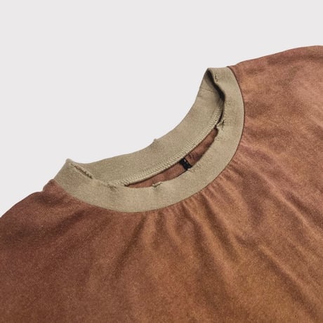 Aged Combat Long Sleeve(DYED AND WASHED JERSEY)DUST ROSE