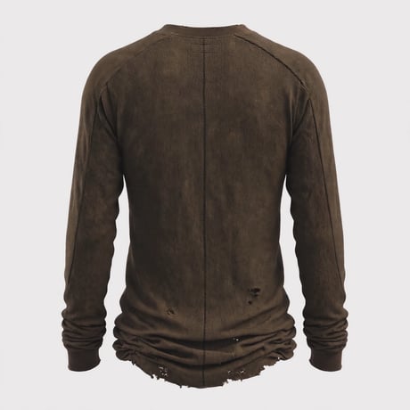 Combat Long Thermal With Damaged(CLASSIC WAFFLE KNIT)MOCHA