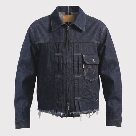 Deconstructed 1st Denim Trucker(KOJIMA) INDIGO