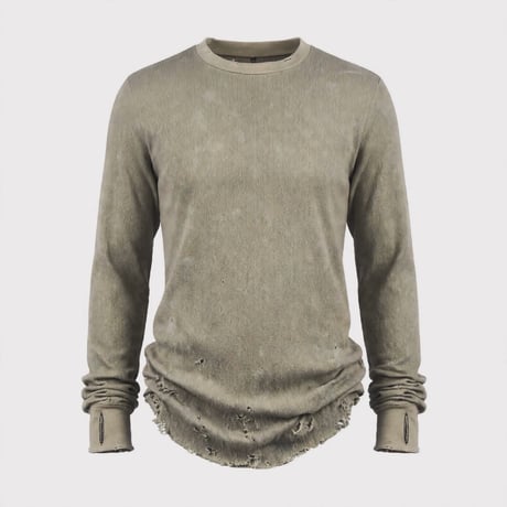 Combat Long Thermal With Damaged(CLASSIC WAFFLE KNIT)SAND