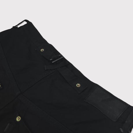 Cut OFF Heavy Wide Short Jeans(KOJIMA) BLACK