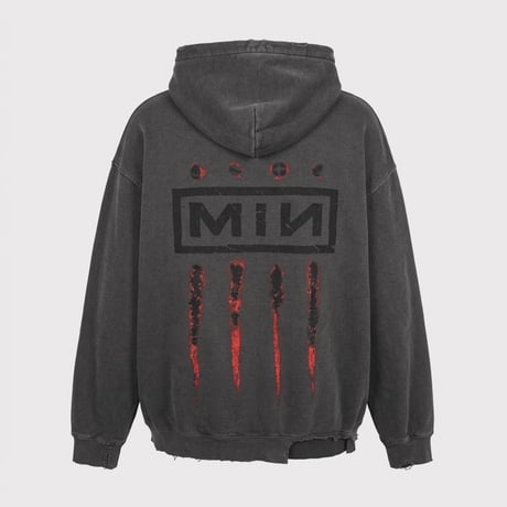 Bootleg Zip Up Hoodie With Damaged(ERROR S)