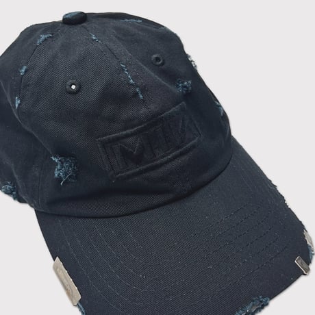 Bootleg Cap With Damaged(BOX)WASHED BLACK