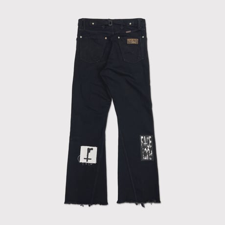 Twist Seam Lot.20617 With Patched(MIN) BLACK