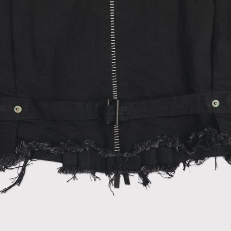 Deconstructed 1st Denim Trucker(KOJIMA) BLACK