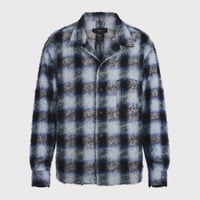 Shaggy Ombre Open Collar Shirt(DRUNK) KLEIN