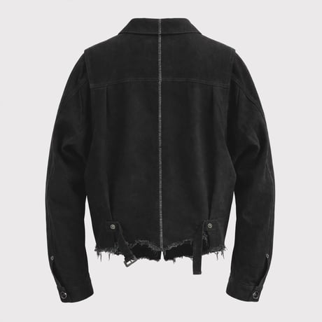 Deconstructed 1st Denim Trucker(KOJIMA) BLACK