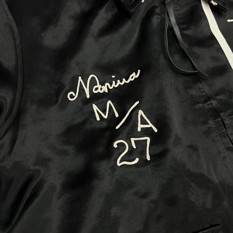 x A PUZZLING HOME Souvenir Racing Jacket(TWO FACE) BLACK