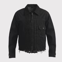Deconstructed 1st Denim Trucker(KOJIMA) BLACK