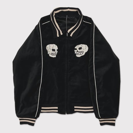 x A PUZZLING HOME Souvenir Racing Jacket(TWO FACE) BLACK