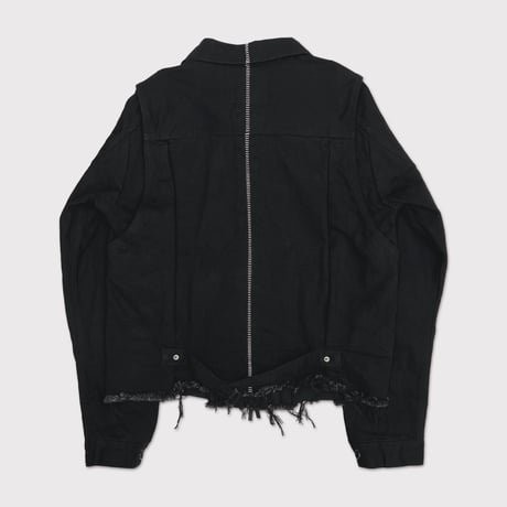 Deconstructed 1st Denim Trucker(KOJIMA) BLACK
