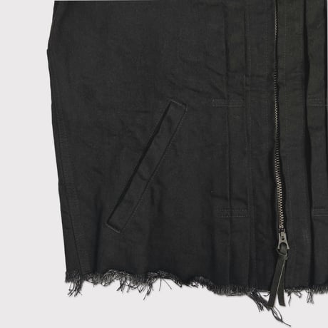 Deconstructed 1st Denim Trucker(KOJIMA) BLACK