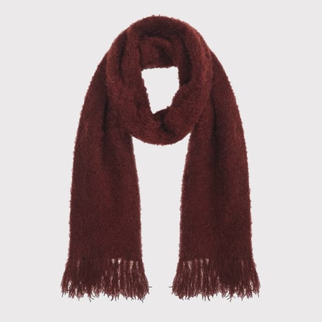 Shaggy Knit Scarf(FUR KNIT) WINE
