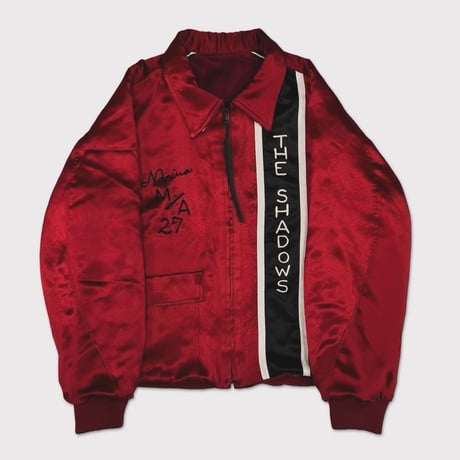 x A PUZZLING HOME Souvenir Racing Jacket(TWO FACE) WINE