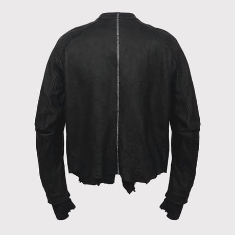 Racing Skin Jacket(VEGETABLE TANNING PIG LEATHER)DEADSTOCK BK