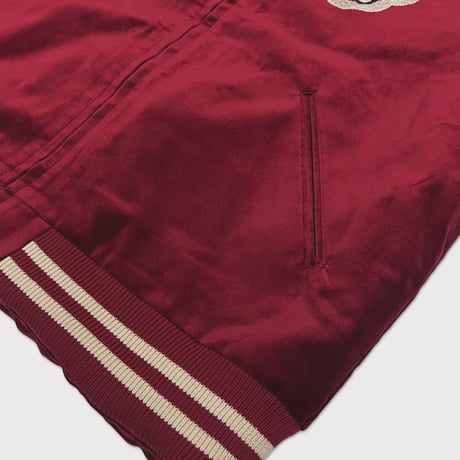 x A PUZZLING HOME Souvenir Racing Jacket(TWO FACE) WINE