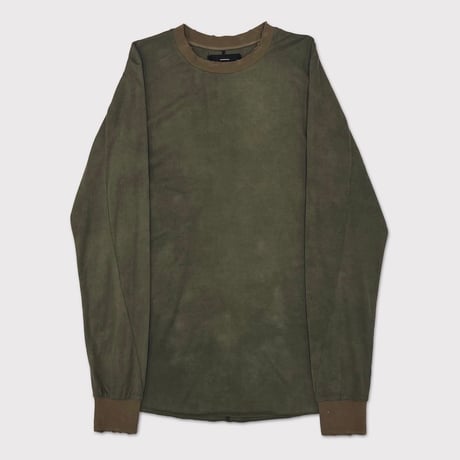 Aged Combat Long Sleeve(DYED AND WASHED JERSEY)MOSS