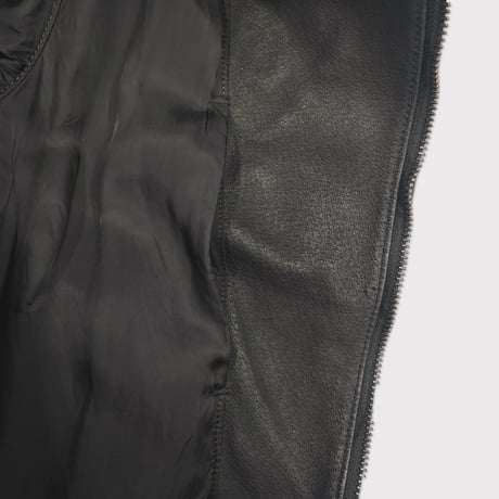 Racing Skin Jacket(VEGETABLE TANNING PIG LEATHER)BLACK