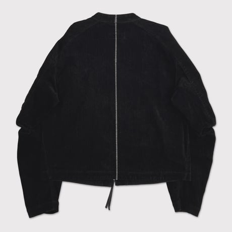 Racing Jacket(VELVET DENIM) BLACK