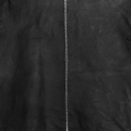 Racing Skin Jacket(VEGETABLE TANNING PIG LEATHER)BLACK