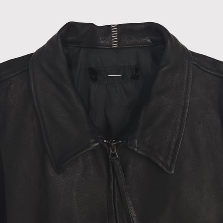 Skin Jacket(VEGETABLE TANNING PIG LEATHER)DEADSTOCK BK