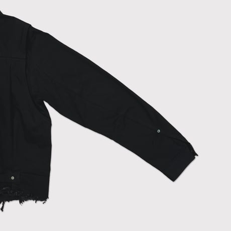 Deconstructed 1st Denim Trucker(KOJIMA) BLACK