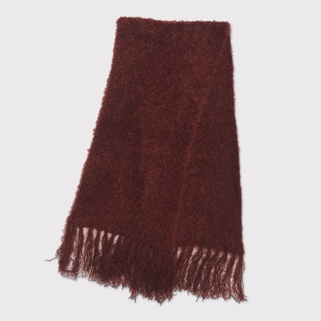 Shaggy Knit Scarf(FUR KNIT) WINE