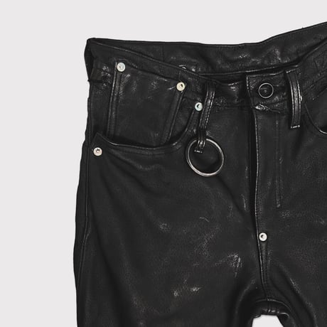 Lot.R20601LE Skin Jeans(VEGETABLE TANNING PIG LEATHER)DEADSTOCK BK