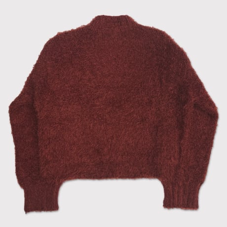 Classic Shaggy Knit Jumper(FUR KNIT) WINE