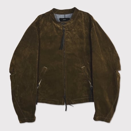 Racing Jacket(VELVET DENIM) MOSS