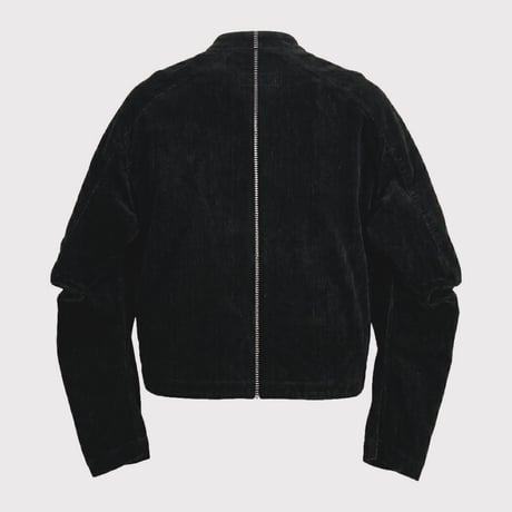 Racing Jacket(VELVET DENIM) BLACK