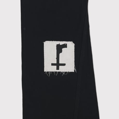 Twist Seam Lot.20617 With Patched(MIN) BLACK