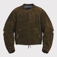 Racing Jacket(VELVET DENIM) MOSS