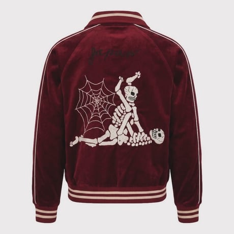 x A PUZZLING HOME Souvenir Racing Jacket(TWO FACE) WINE