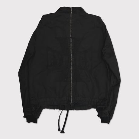 Bootleg Cut Off Coach Jacket(WEST SIDE GYPSIES)AGED BLACK