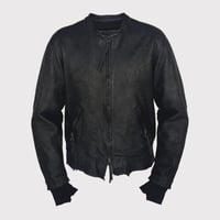 Racing Skin Jacket(VEGETABLE TANNING PIG LEATHER)DEADSTOCK BK